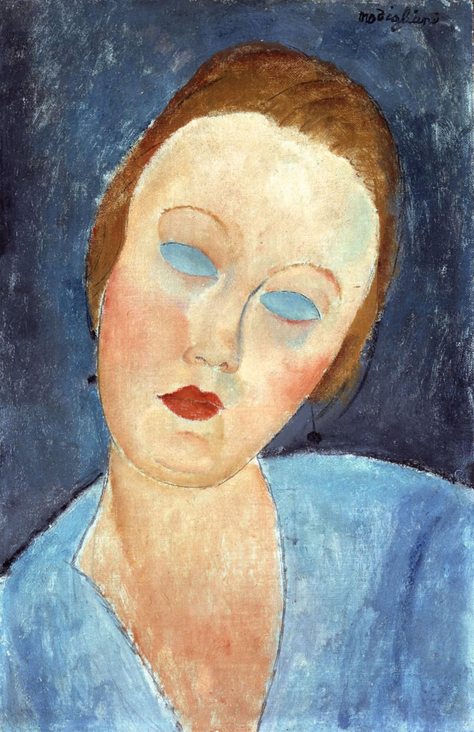 ARTXLXXBN Famous Prints Artwork Pictures Poster Painting Art Wife of the Painter Survage by Amedeo Modigliani Artwork Landscape Pictures for Home Decor 60x90cm
