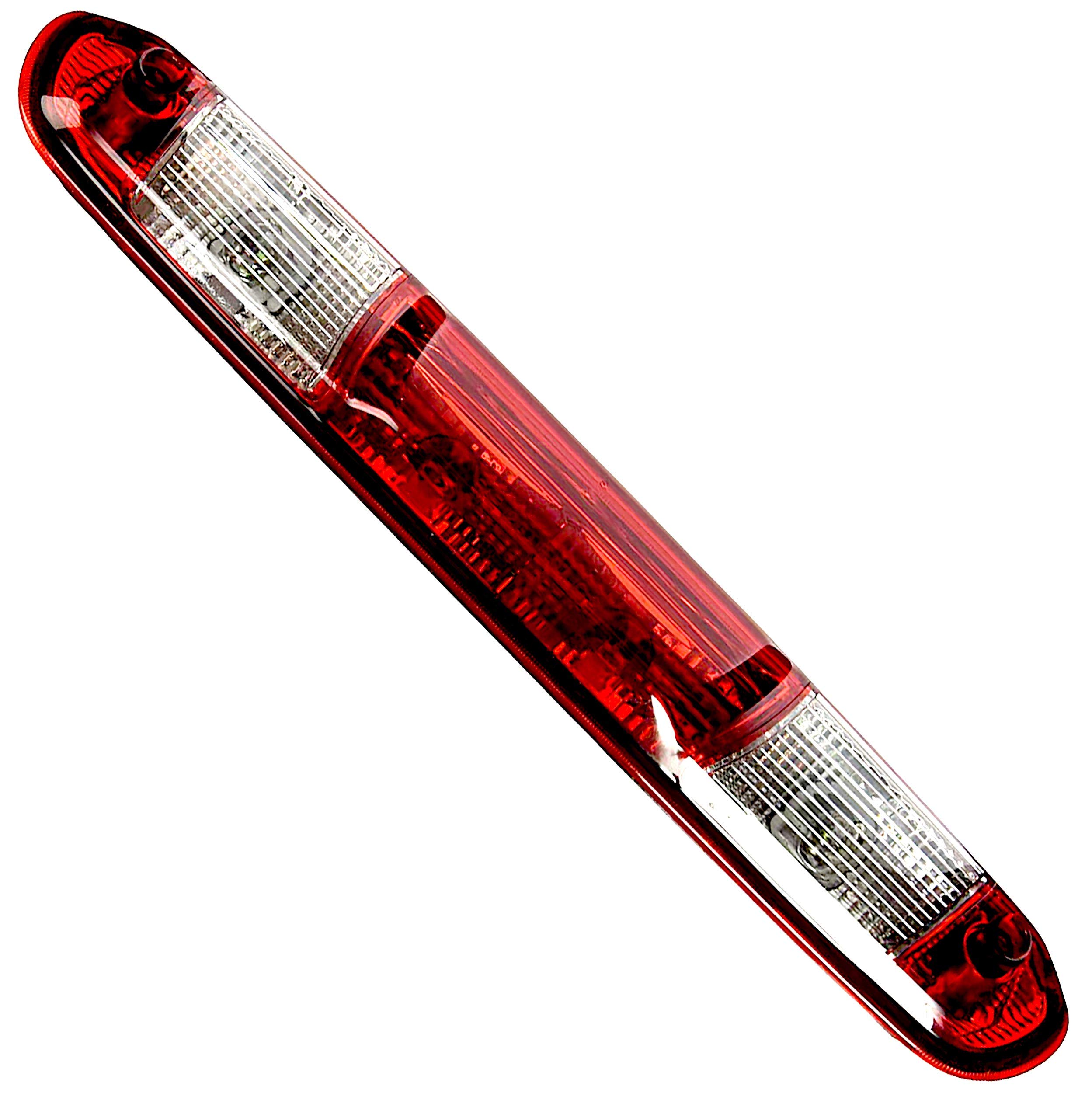 APDTY 25890530 3rd Third Brake Light High Center Mount Lamp Complete Assembly w/Bulbs Fits 2007-2014 Chevrolet Silverado or 2007-2014 GMC Sierra (OEM Factory Design Colors, See APDTY-141303 For Smoke)