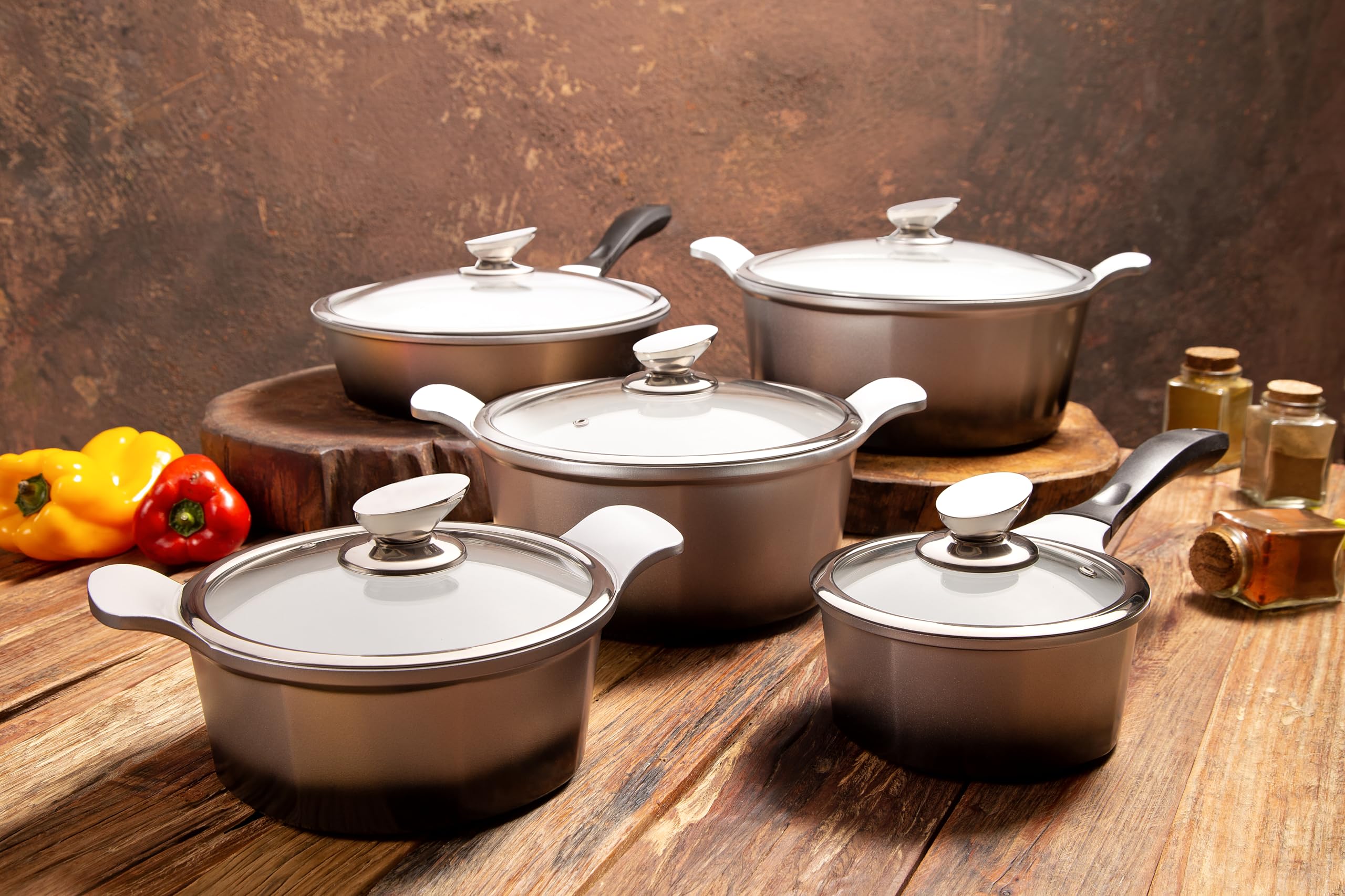 Conjunto Panela 5PC Hercules PA5000-5P | Amazon.com.br
