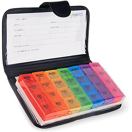 travel pill organizer amazon