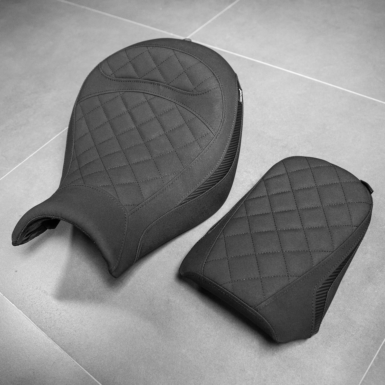 Sièges complet pour Vulcan S 650 EN650 VN650 2015-2024 2025 2026 Moto Avant et Arrière Conducteur Passager Coussin de Selle - Noir