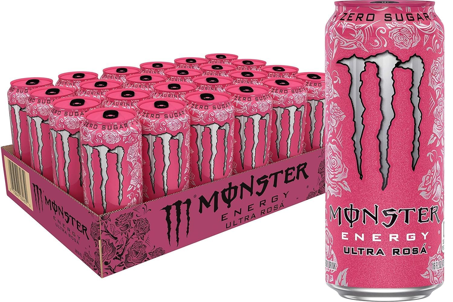 Monster Energy Ultra Rosa, Energy Drink - Without Sugar & Without Calories (Pack Of 12), 500Ml Each (Imported-USA) (B0D83K6VV8) Amazon Price History, Amazon Price Tracker