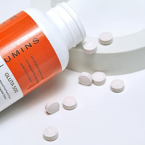 Miniatura 3 de Relumins Gluta 500 - Complejo de glutatión de pared masticablesublime con nutrición avanzada para la piel, ácido hialurónico, VIT C, biotina más 4