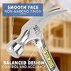 ESTWING claw hammer, vinyl handle, flat, Ø 25 mm 450 g, flat rail