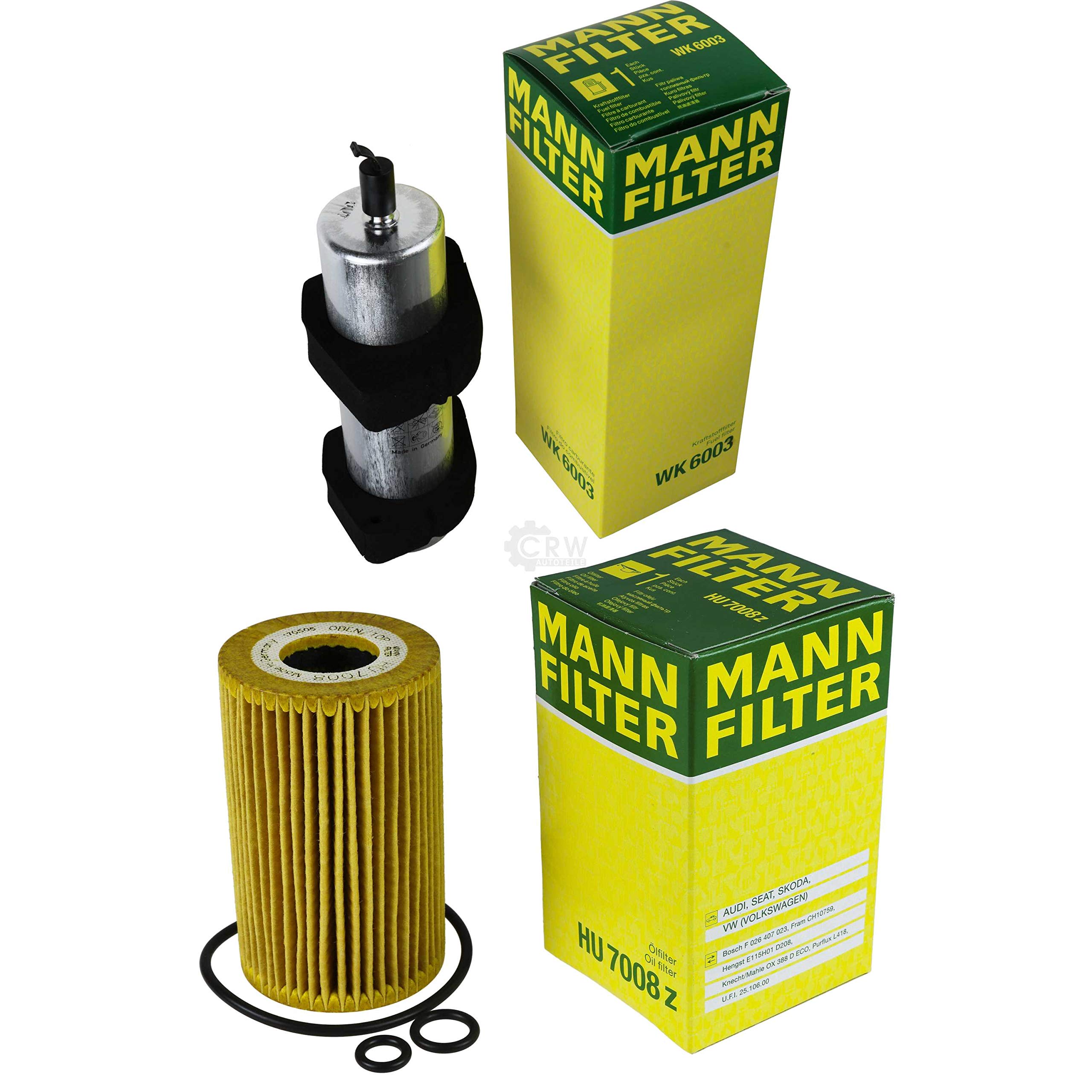 MANN-FILTER Set Ispezione Filtri - Filtro Carburante E Olio Originali Per Auto
