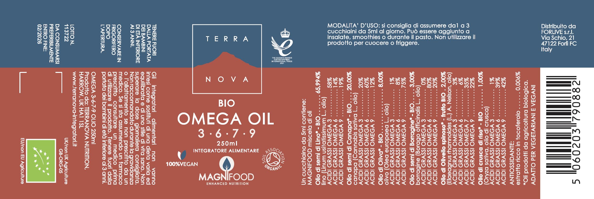 OMEGA 3-6-7-9 OIL BLEND 250ml BIO