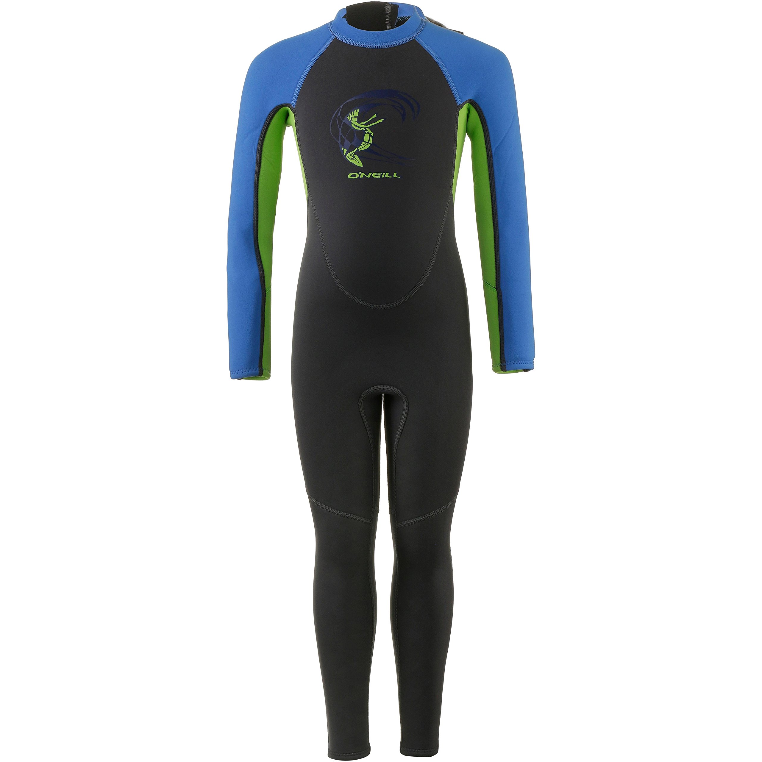 O'Neill Toddler Reactor 2mm Wetsuit with Zipper Back GRAPHITE/DAYGLO/BLUE 4868 O'Neill Toddler Reactor 2mm Wetsuit with Zipper Back GRAPHITE/DAYGLO/BLUE 4868