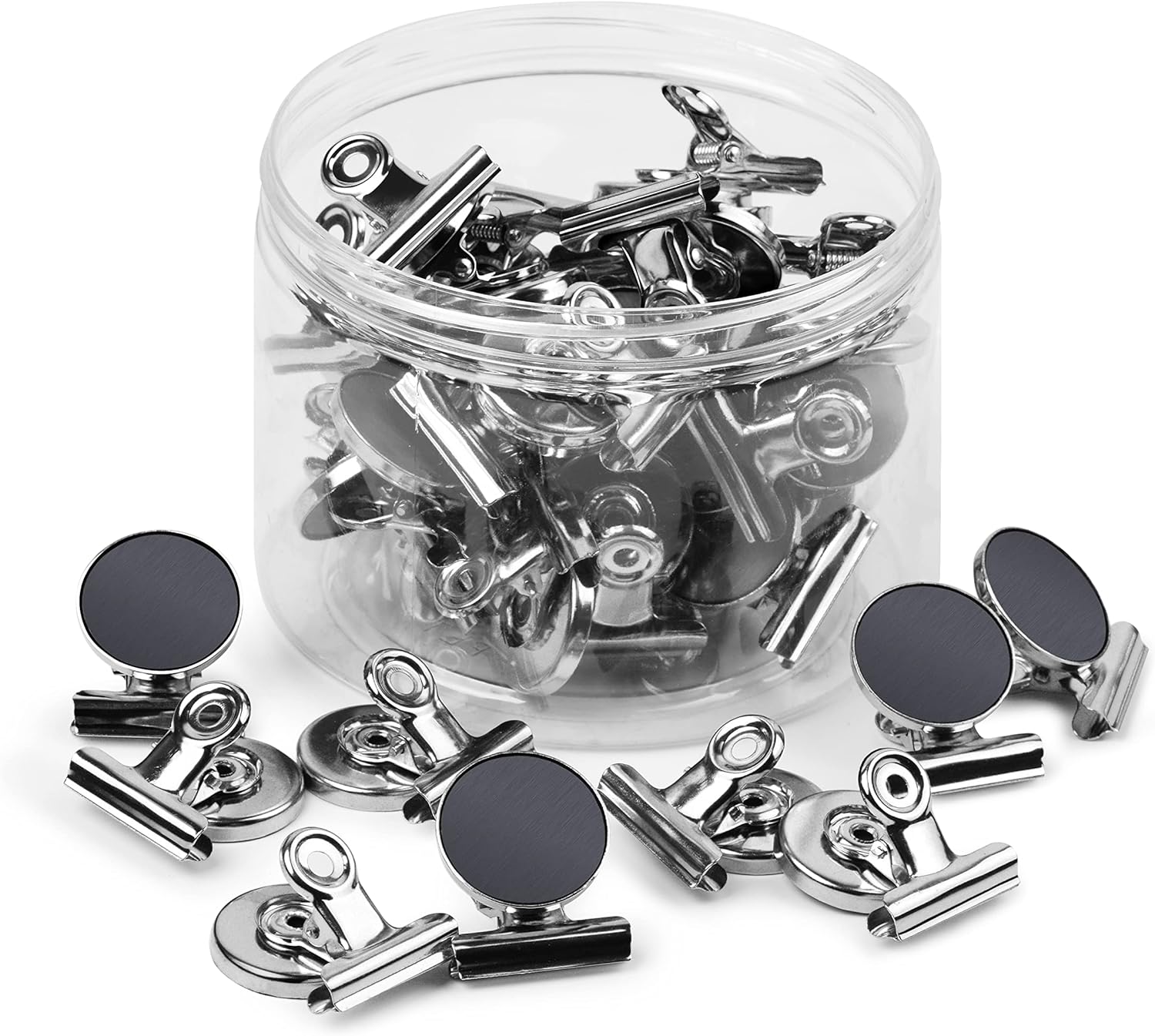 24 Pack Magnetic Clips, Heavy Duty Fridge Magnets Refrigerator Magnets with Clips, Magnets for Whiteboard, Locker, Photo Displays, Ideal as Classroom School Kitchen Office Home Supplies