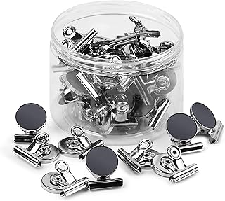 Sponsored Ad - 24 Pack Magnetic Clips, Heavy Duty Fridge Magnets Refrigerator Magnets with Clips, Magnets for Whiteboard, ...