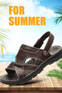 Kervaky Men's sandals, summer casual sandals, outdoor sandals, breathable beach sandals