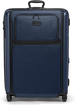 TUMI - Alpha Extended Trip Expandable 4-Wheeled Packing Case - Hybrid Softside and Hardside Checked Bag - Navy