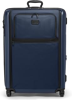 TUMI - Alpha Extended Trip Expandable 4-Wheeled Packing Case - Hybrid Softside and Hardside Checked Bag - Navy