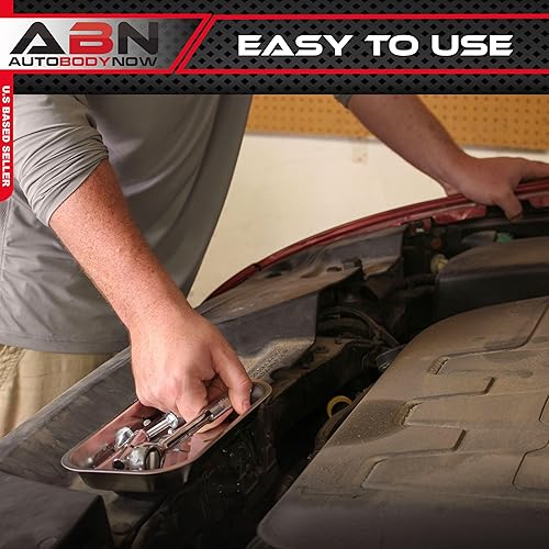 Miniatura 4 de ABN Bandejas magnéticas, paquete de 3  Bandeja magnética de metal mecánico, tornillo magnético de acero y cuencos de perno para herramientas, piezas