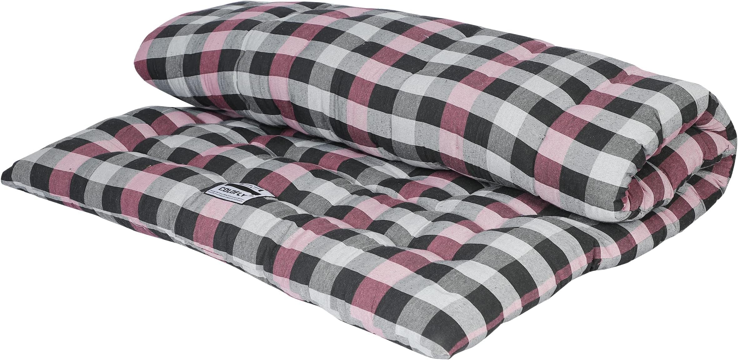 COLOFLY Soft Cotton Double Bed Mattress/Gadda (Multicolour, 6x6 feet) Amazon.in Home & Kitchen