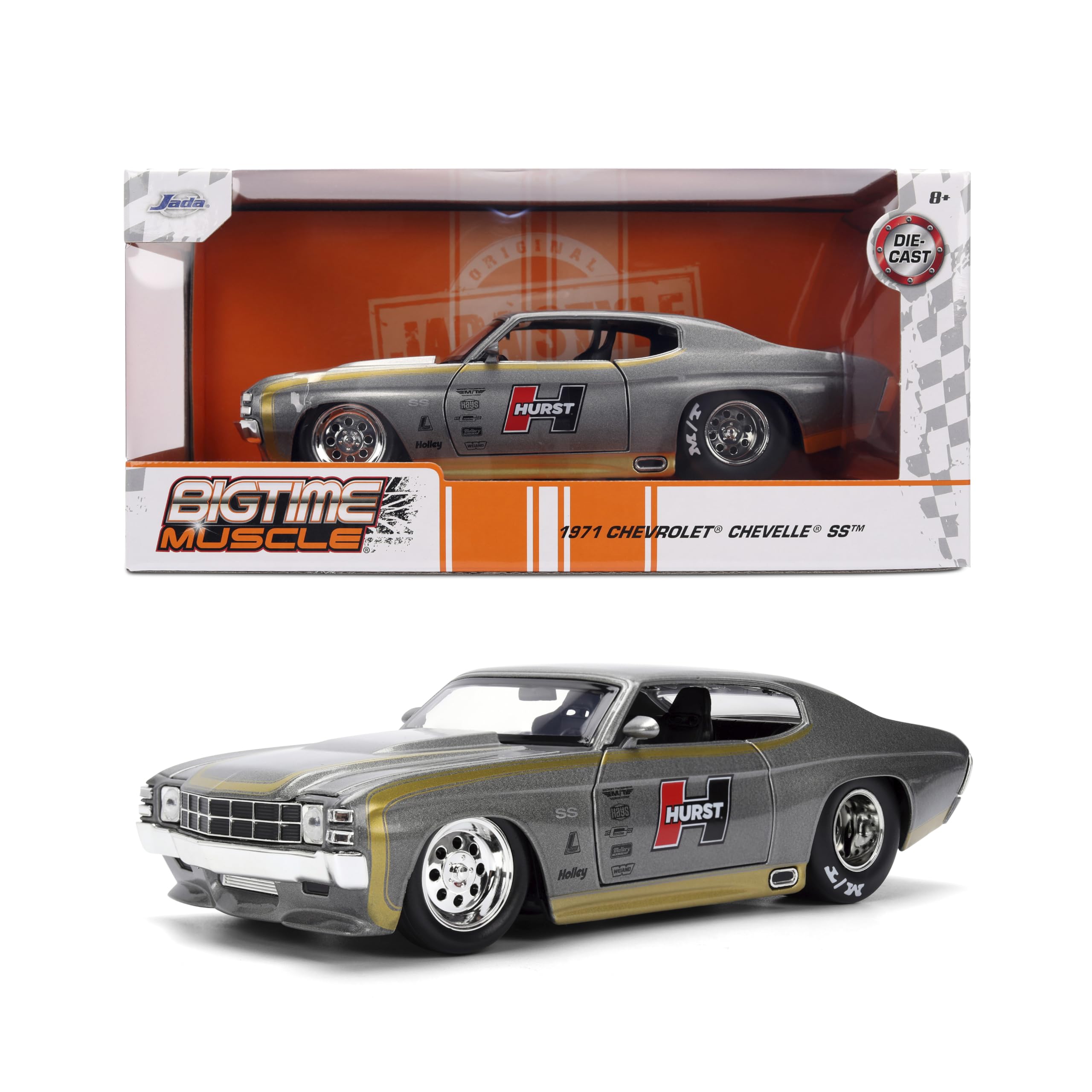 Amazon.com: Jada Toys Bigtime Muscle 1:24 1971 Chevy Chevelle Die
