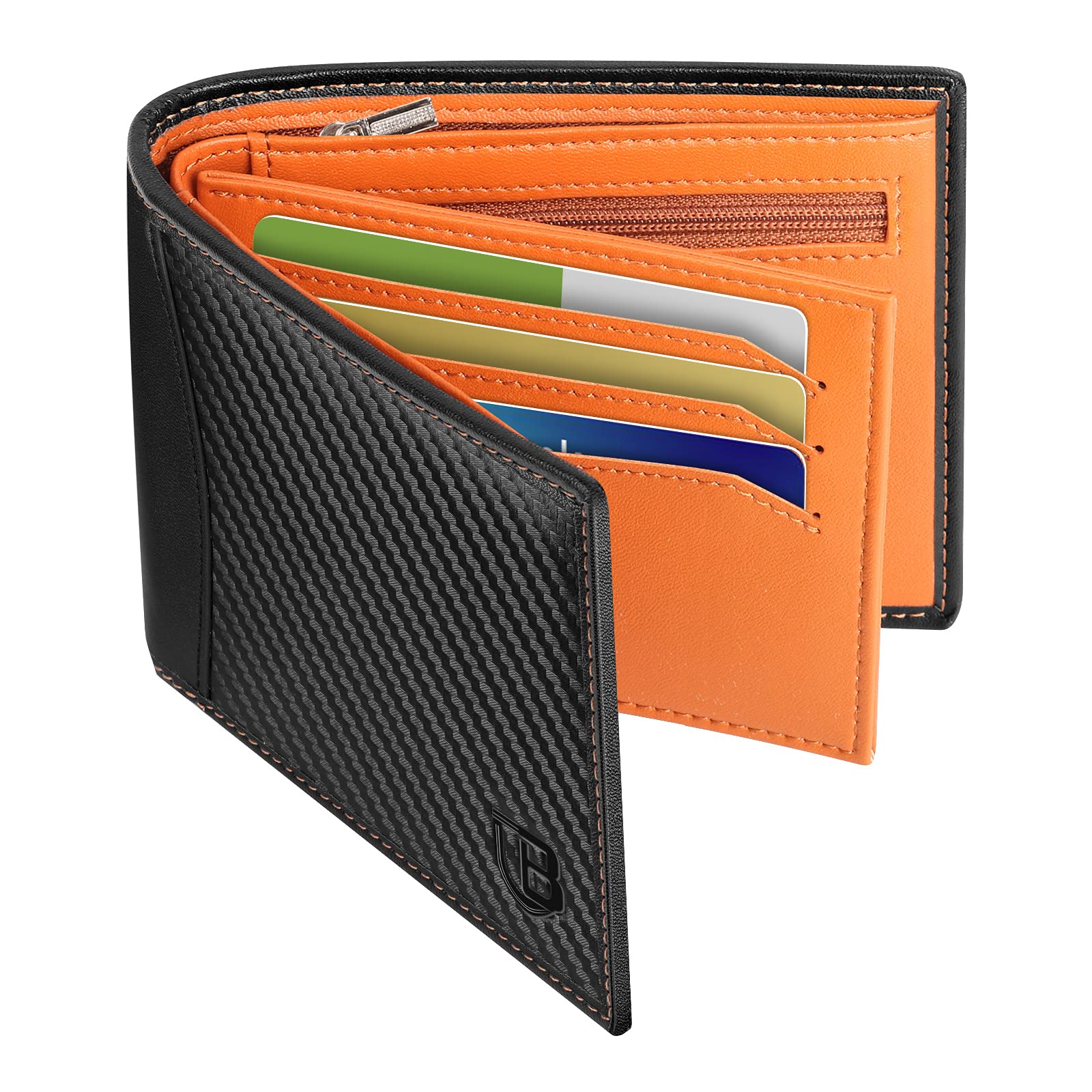 Buy Mens Wallet, BIAL RFID Blocking Wallet Bifold Leather Wallets Mens