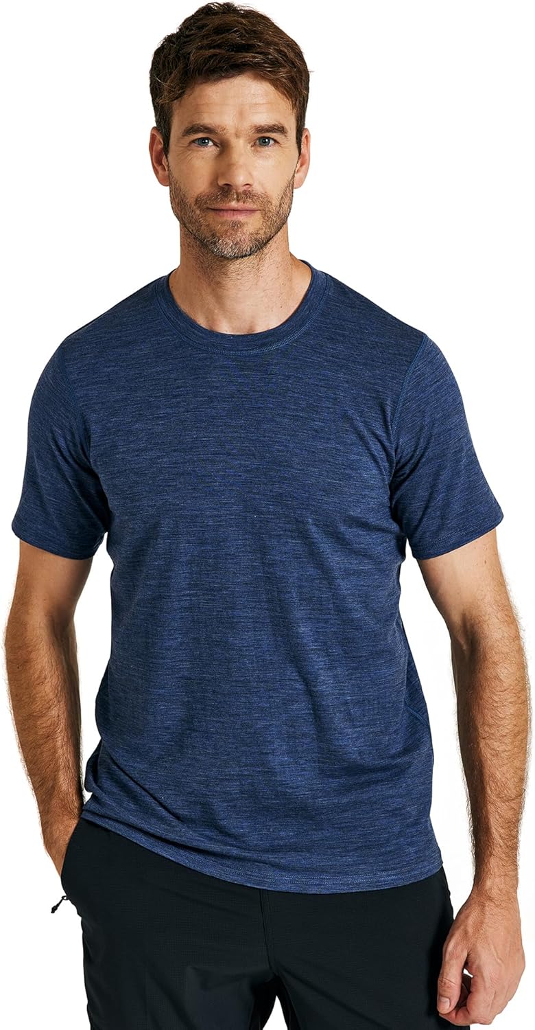 METARINO Men’s Merino Wool T-Shirt Short Sleeve Athletic Tees Lightweight Base Layer Undershirt for Running,Workout