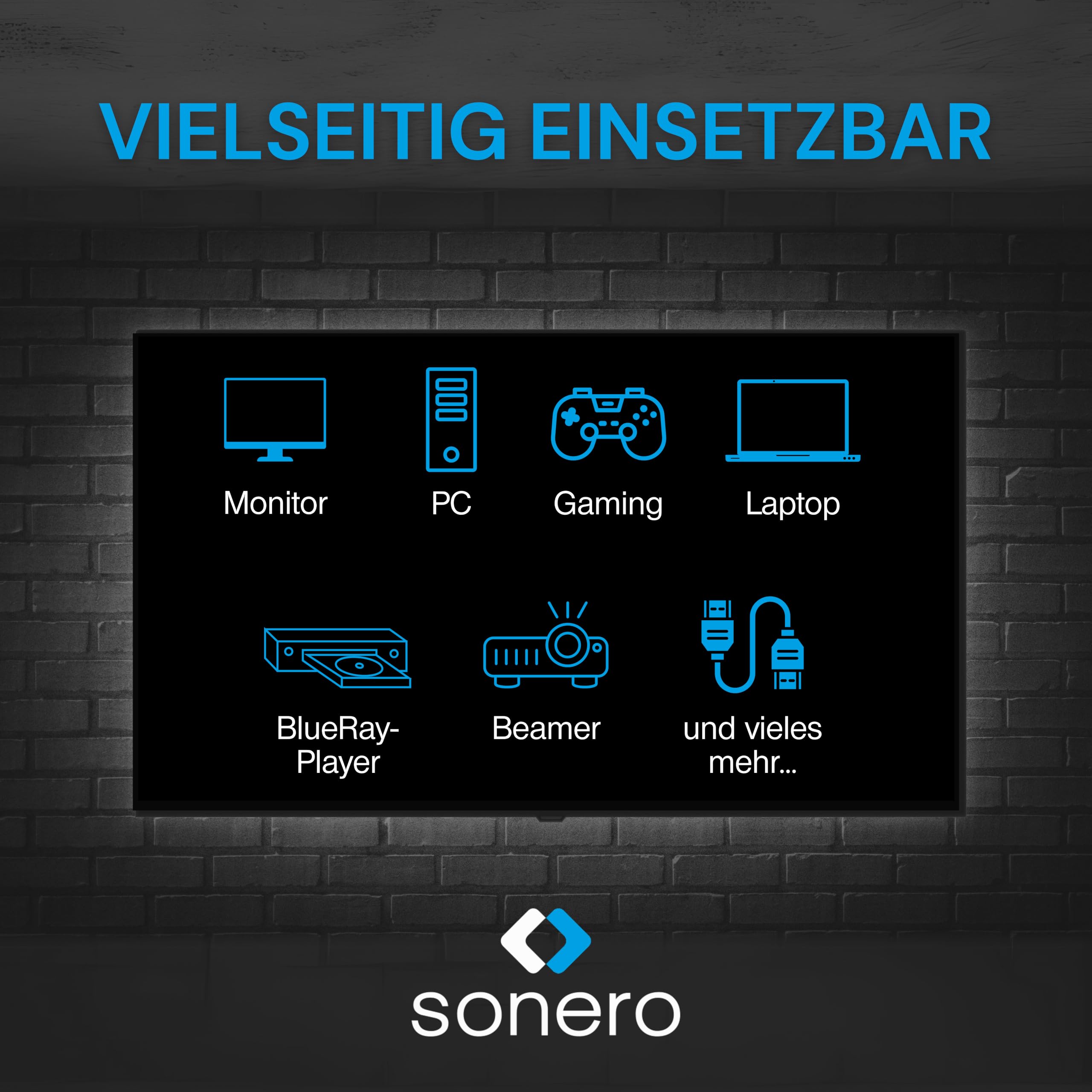 Sonero® Cavo 8K-DisplayPort 1.4, cavo ibrido in fibra ottica, risoluzione fino a 8K 60 Hz (7680 x 4320) / 4K 120Hz (3840 × 2160), supporto HDR e DSC, antracite, 20 metri