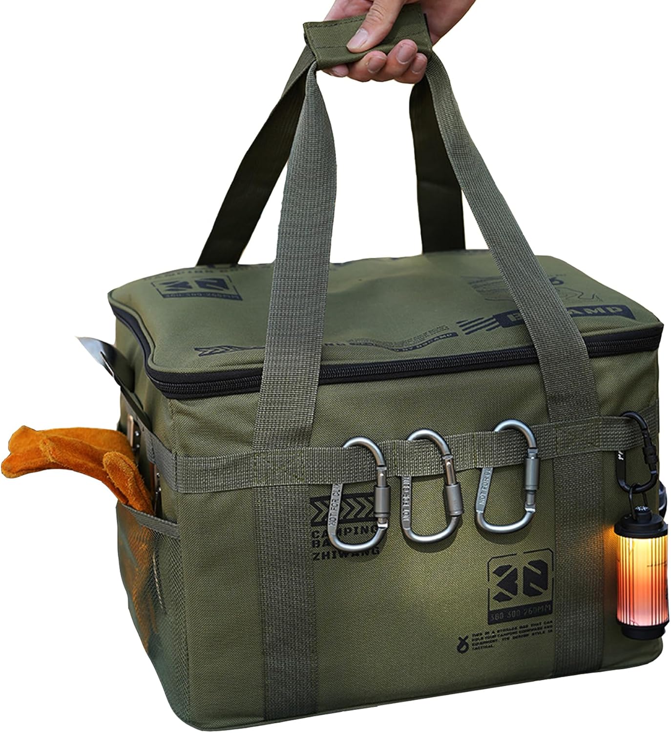 Tactical Camping Gear Storage Bag 30L,Utility Tote Bag Camping Kitchen Organizer, Military Green, Heavy-Duty Canvas, 380x300x260mm Tactical Camping Gear Storage Bag 30L,Utility Tote Bag Camping Kitchen Organizer, Military Green, Heavy-Duty Canvas, 380x300x260mm