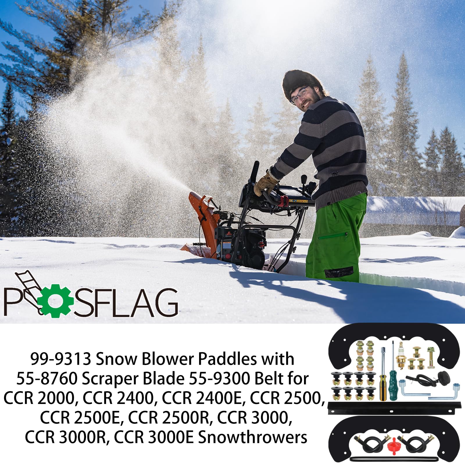 Auger Kit Fits Toro CCR 2400 2500 3000 Paddles 99-9313 OEM - Foto 9