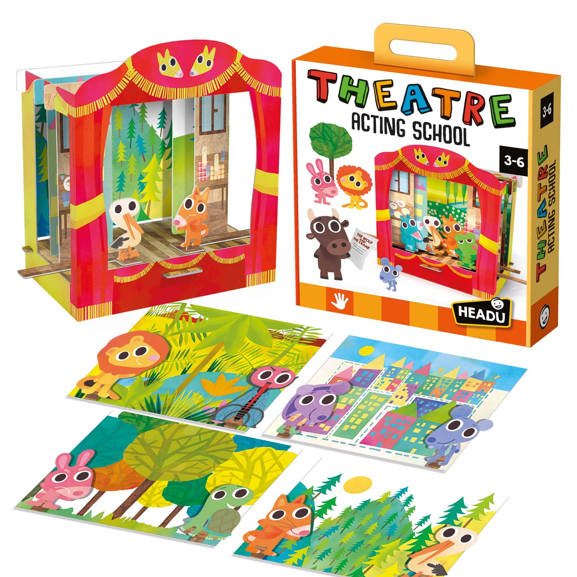 Headu - Theatre Acting School, Learning Games, Toddler Learning Toys, Educational Games, Dramatising, Animating Characters, Learning How to Act, Age 3-6 Years