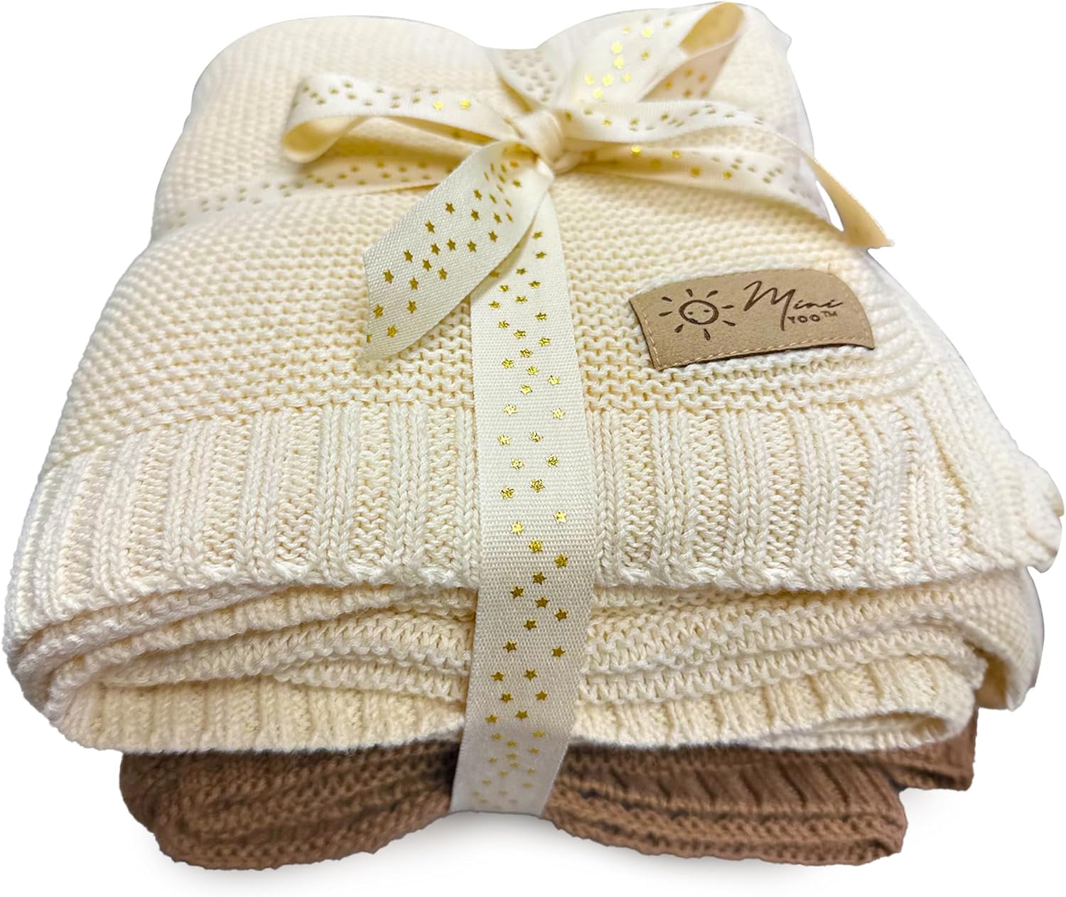 Knitted Cotton Baby Blankets – for Extreme Comfort, Breathable Warmth, and Gentle Care for Newborns and Infants (2 Pack – Creme & Coffee) Knitted Cotton Baby Blankets – for Extreme Comfort, Breathable Warmth, and Gentle Care for Newborns and Infants (2 Pack – Creme & Coffee)