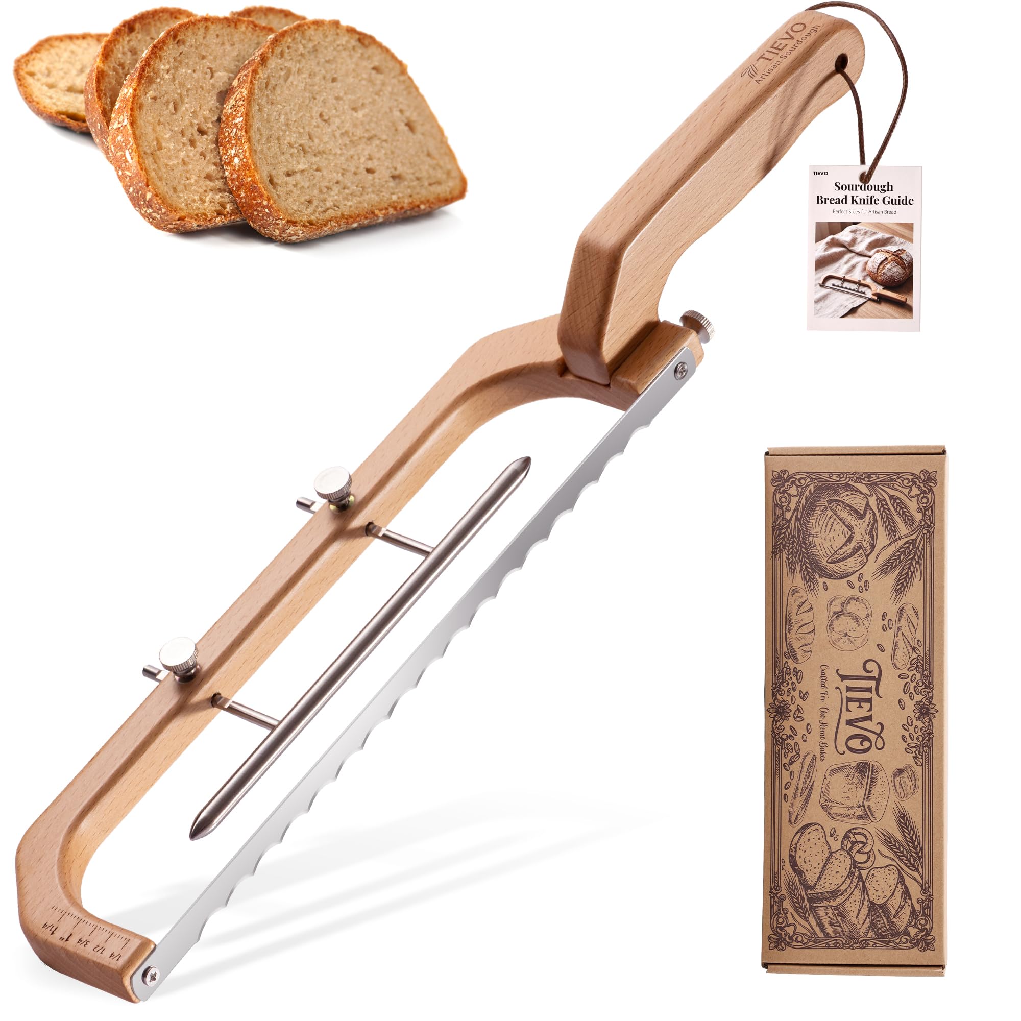 Tievo Bread Knife - Perfect Slices Every Time -1