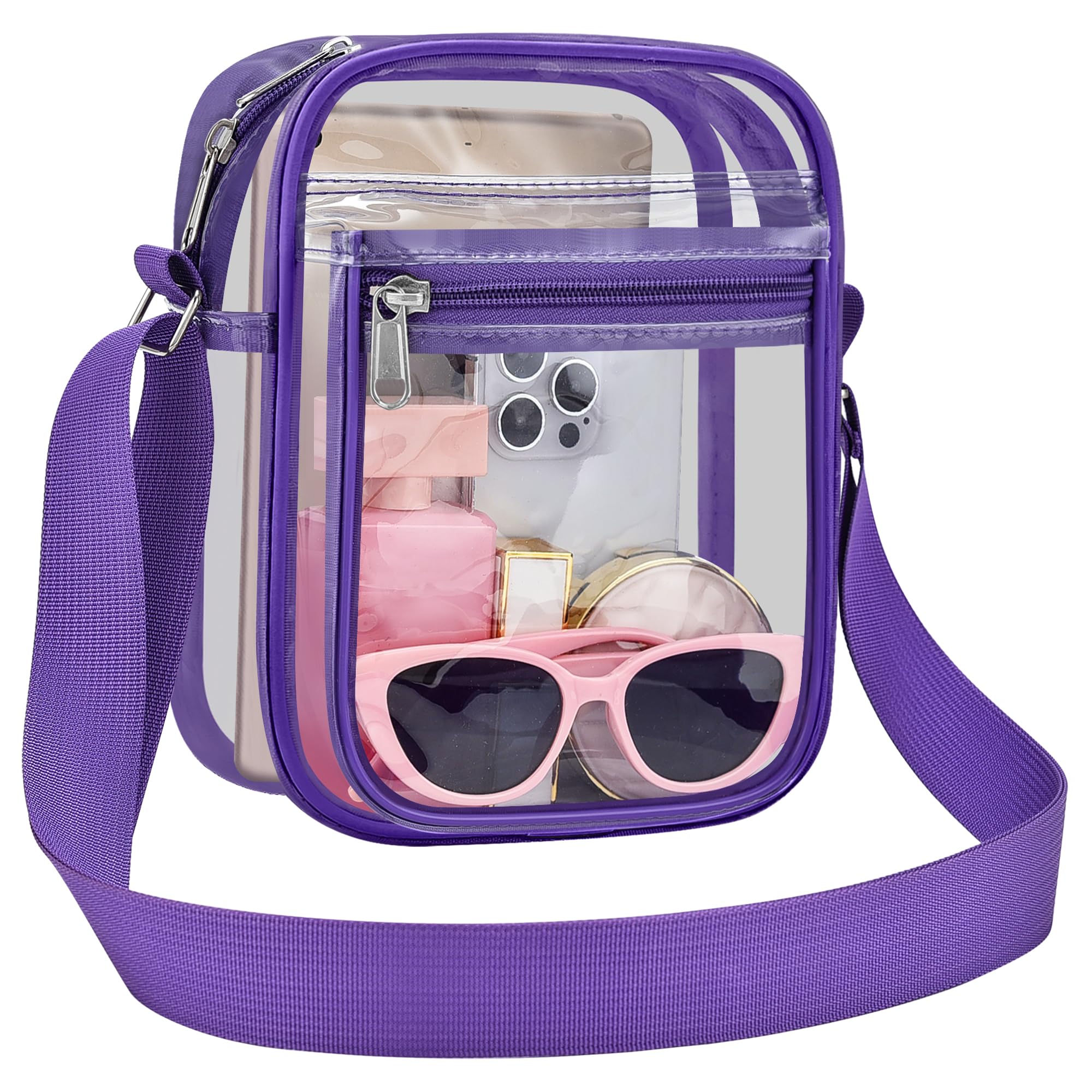 USPECLARE Clear Bag Stadium Approved Clear Messenger Bag for Men and Women