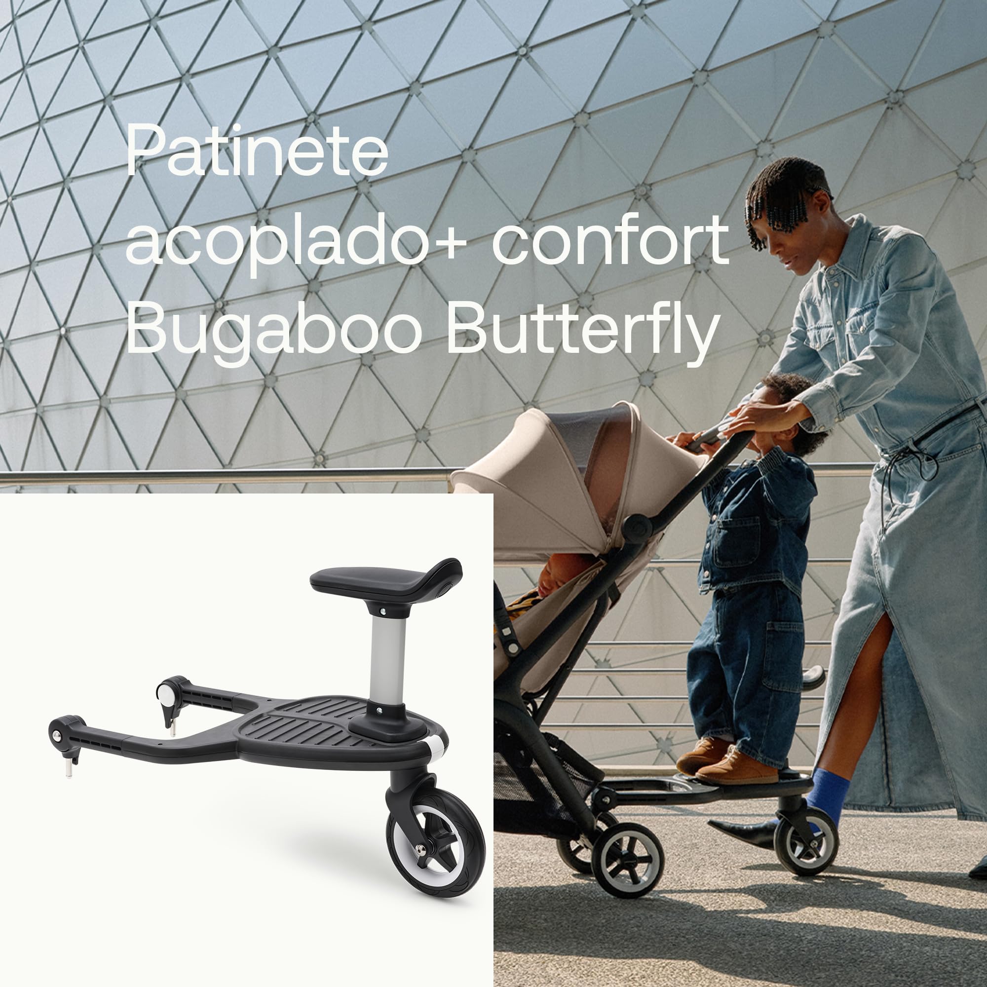 Plataforma Patinete con asiento Bugaboo Butterfly CONFORT+ Bebé