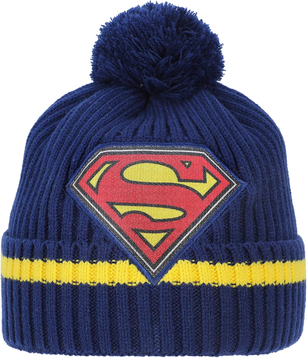 Superman Cuff Hat And Knit Gloves Youth Cold Weather Set