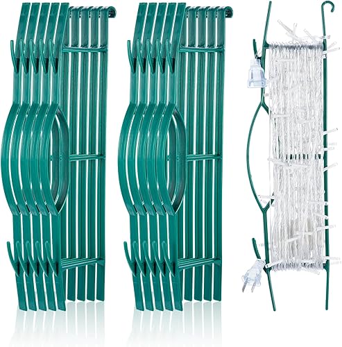 CINPIUN - 12 soportes de almacenamiento de luz de Navidad de 18 pulgadas, cable de luces multiusos, organizador de almacenamiento de luces navideñas