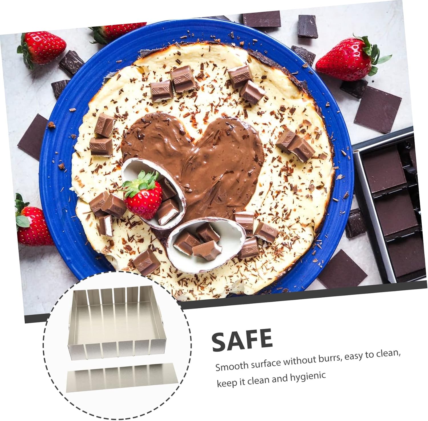 Zerodeko 1Set Nougat Tray Non Stick Nougat Baking for Candy Cutting Shaping Essential Tool for Home Professional Use Design Easy to