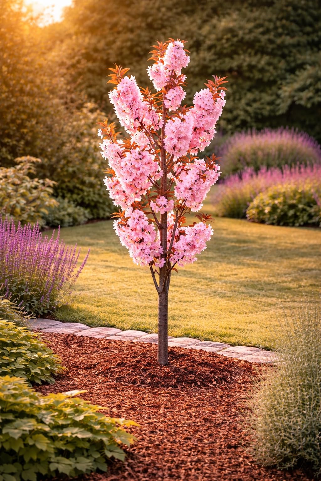 Prunus serrulata 'Royal Burgundy' 100-120 cm - japońska wiśnia goździkowa - ozdobna wiśnia