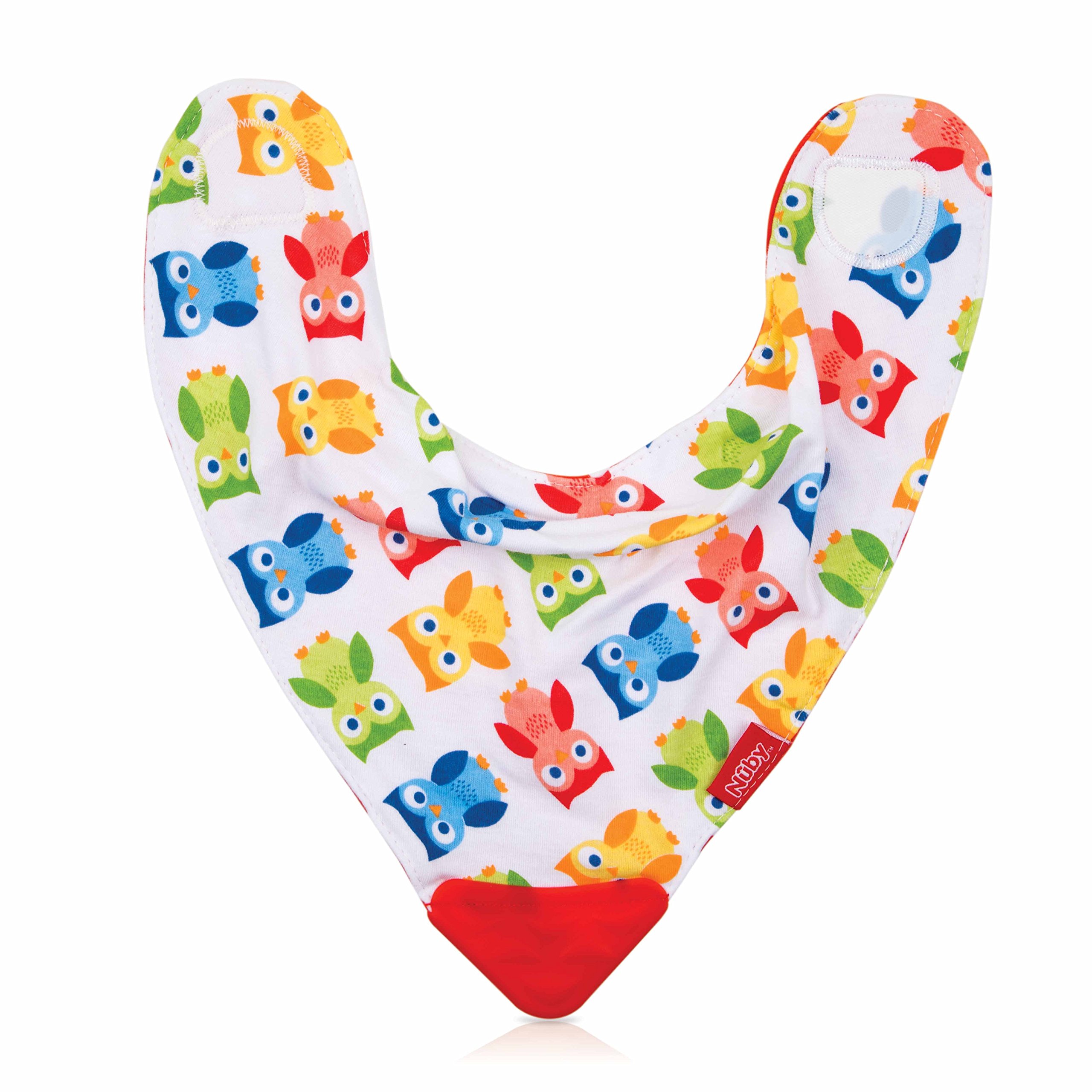 Nuby Bandana Bavoir avec massaggiagengive Couleurs aléatoires