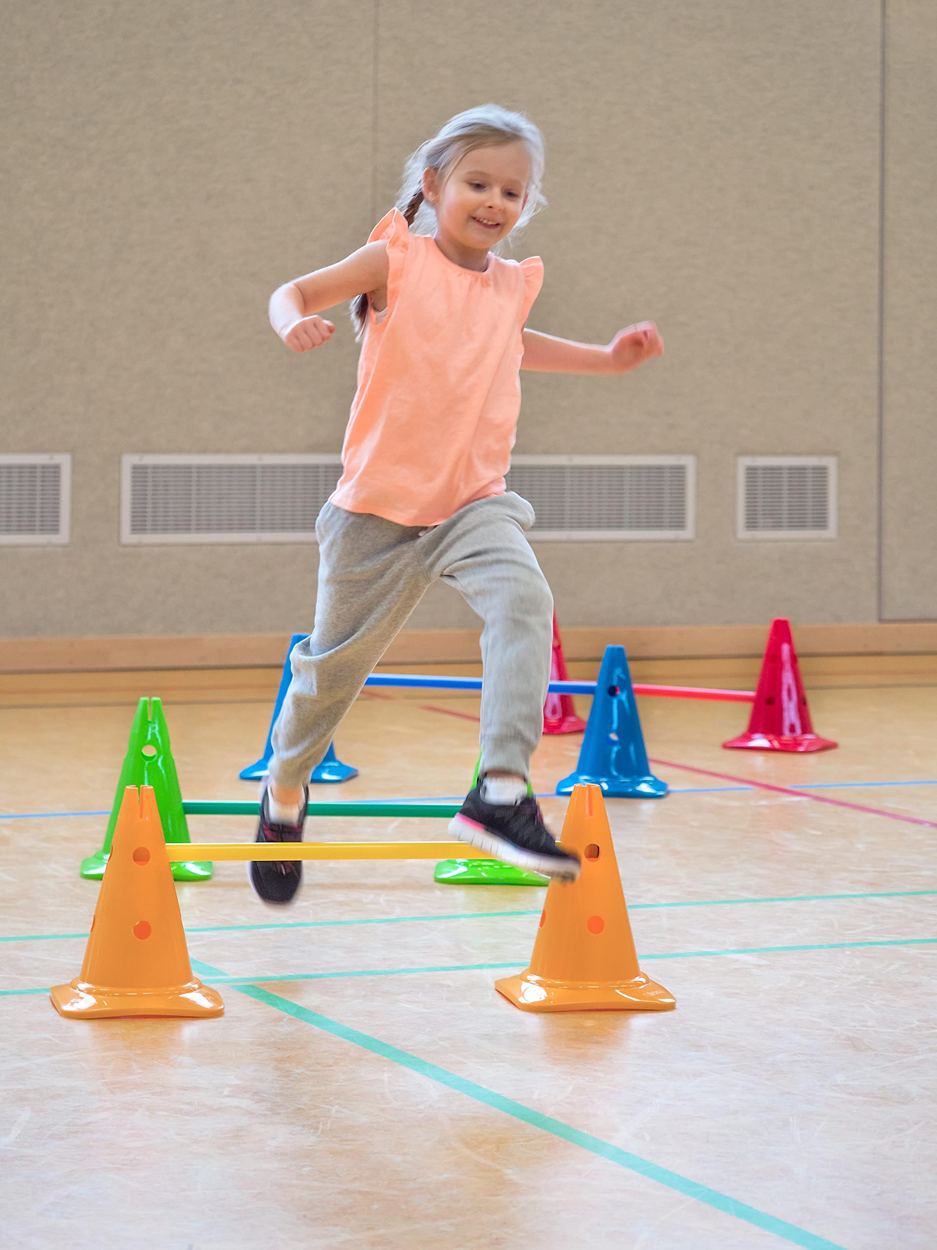 Betzold Gymnastik-Stäbe - Set Turnstangen Turnstäbe Kunststoff Parcours Hindernisse