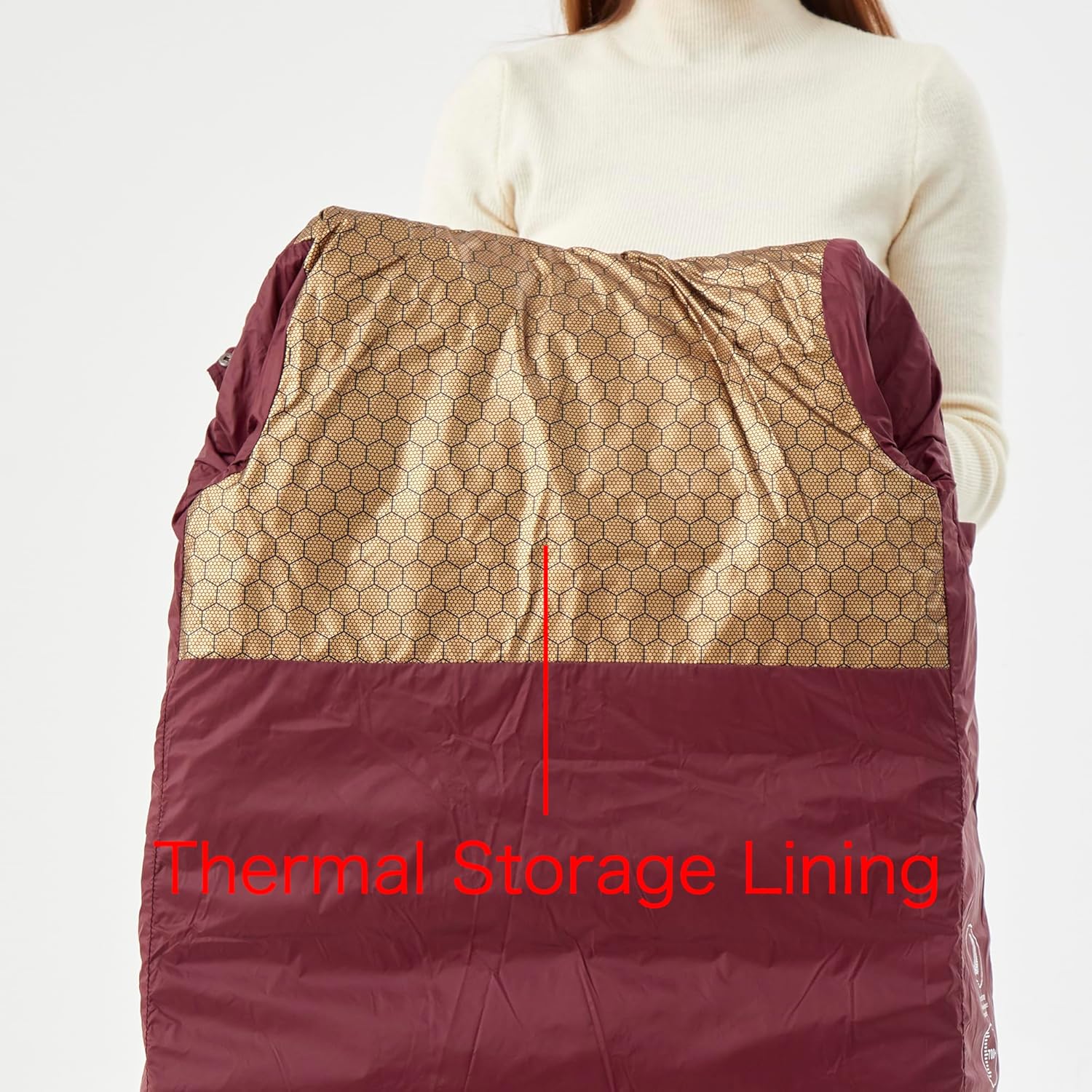 Women’s Long Goose Down Jacket with Hood, Warm Thermal Lining, Knee-Length Winter Puffer Coat