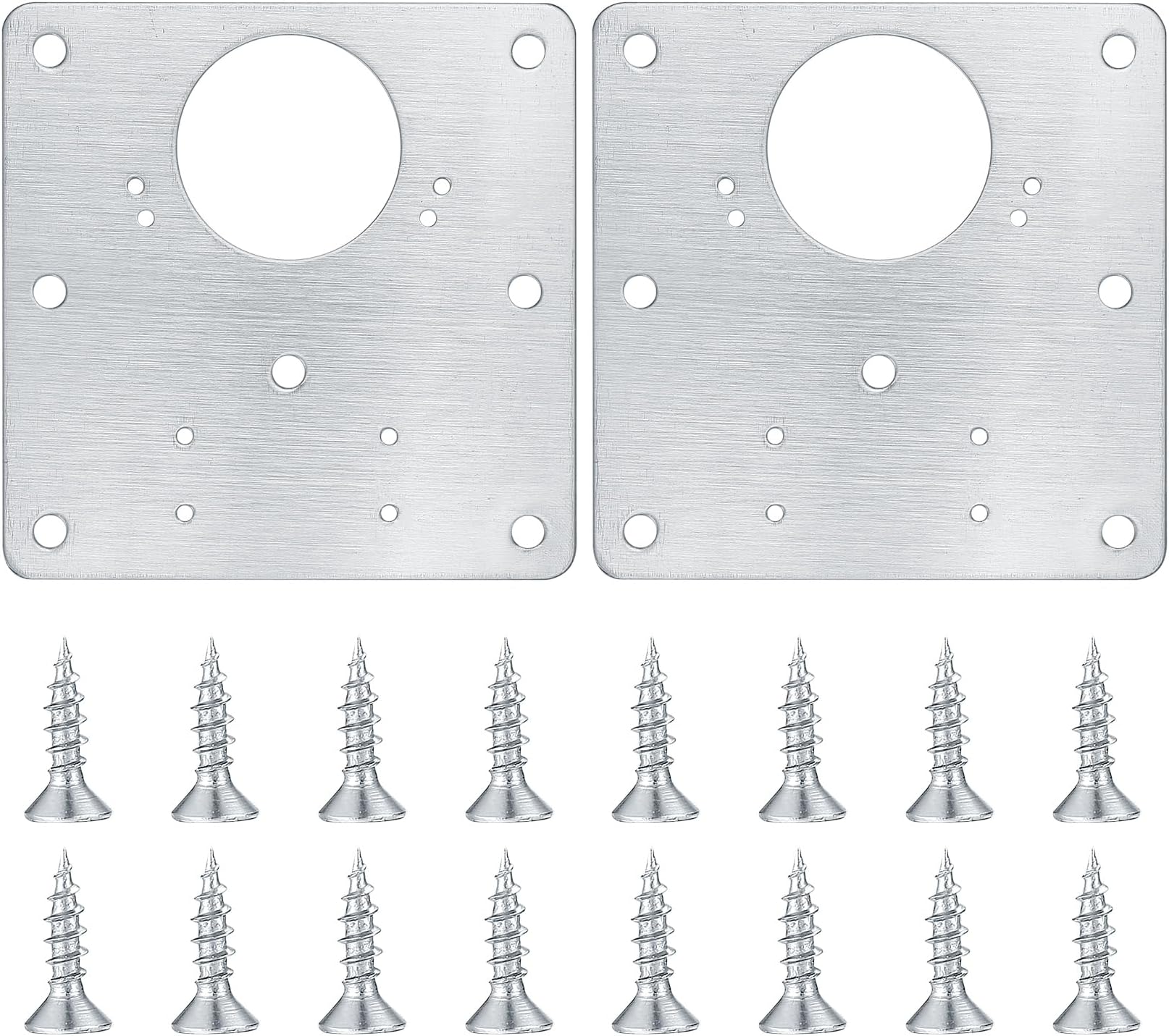 4PCS Hinge Repair Hinge Repair Plate with Mounting Screws