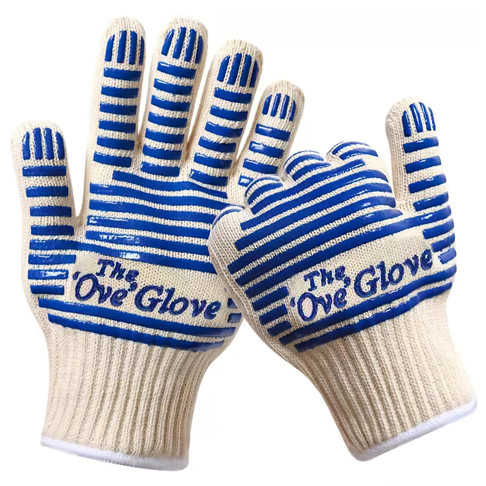 CoolShef Oven Gloves Heat Proof 250℃| Silicone Non-Slip Oven Mitts | Kitchen Gloves for Cooking, Grilling and Baking