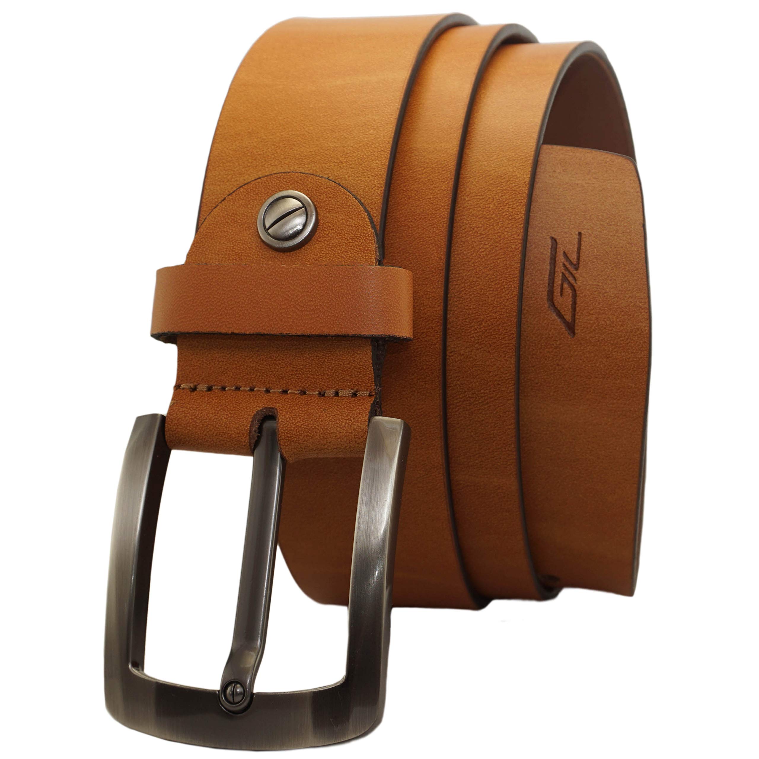 gil Men's Casual Leather Belt Imported Italian Leather- 40 mm(Pack of 1)(Tan, Novapull Leather Belt for Men)-picture-35