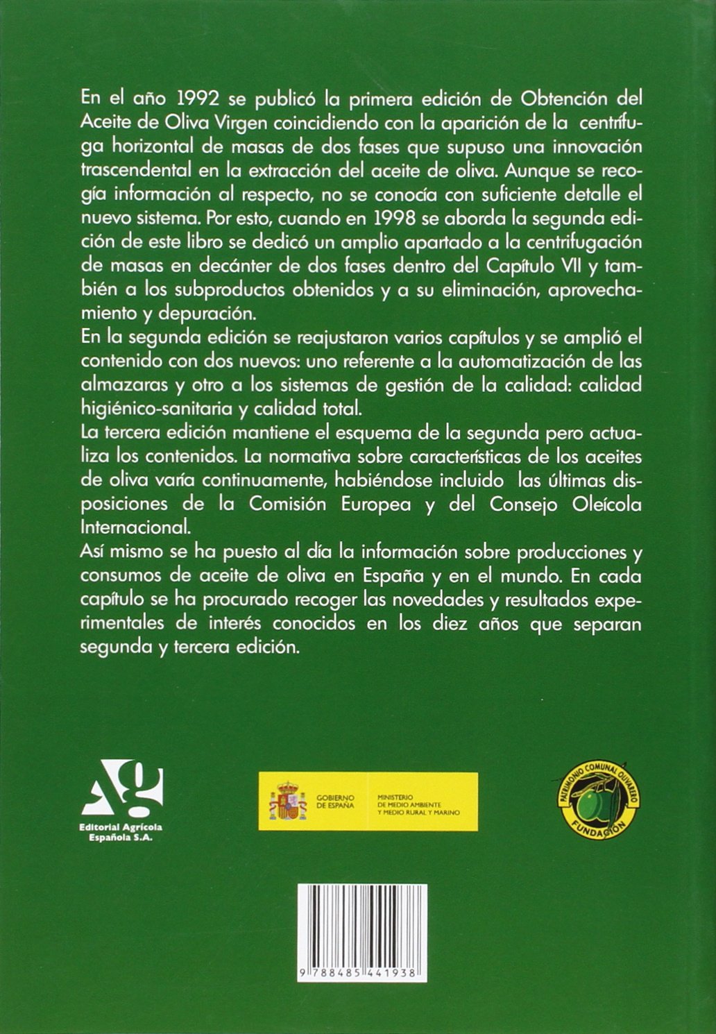 OBTENCION DEL ACEITE DE OLIVA VIRGEN (FONDO)