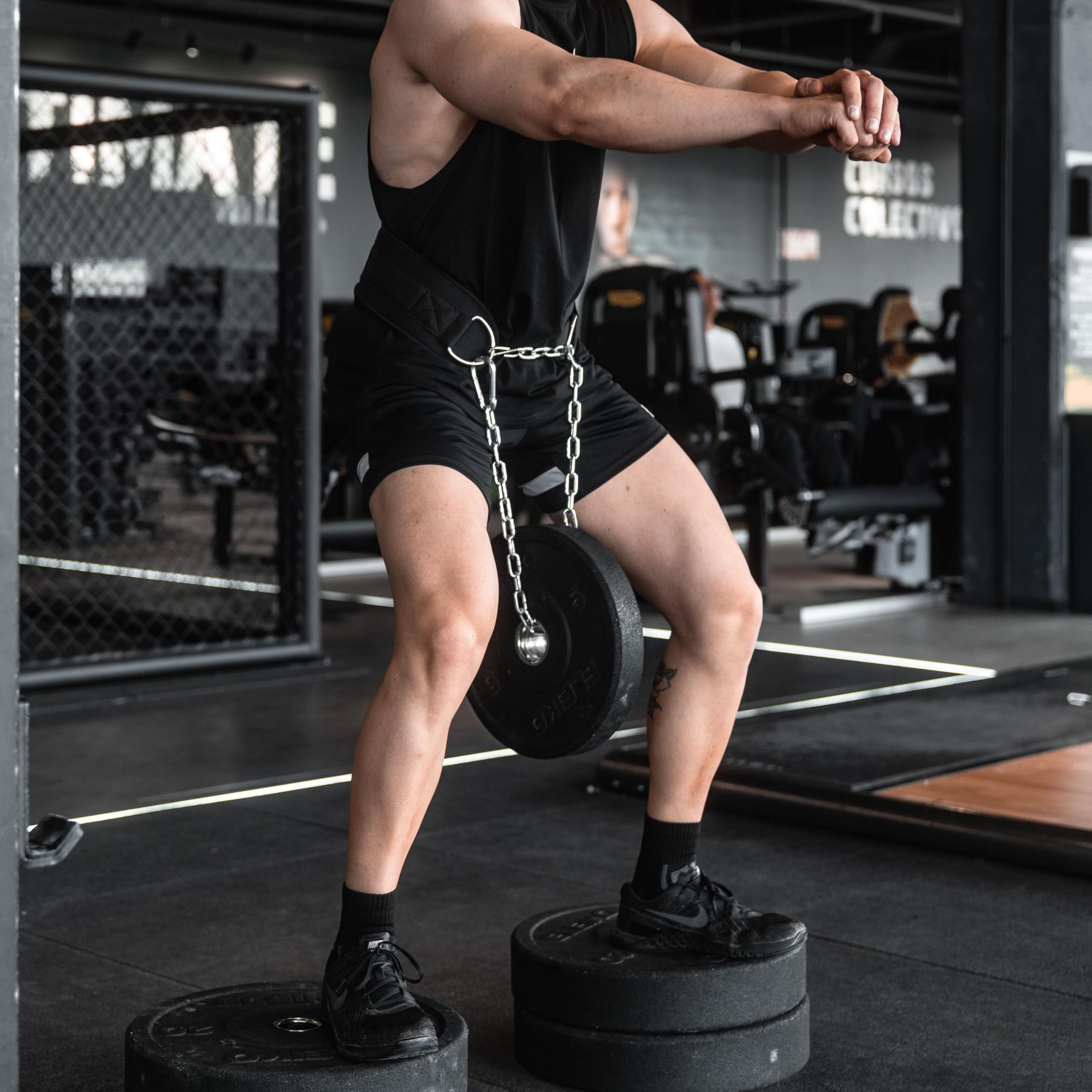 Cintura Zavorra Calisthenics | Cintura per Zavorra Palestra Sollevamento Pesi | Cintura Dip | Cintura Sovraccarico Con Catena In Acciaio Per Squat Trazioni Pull up Crossfit