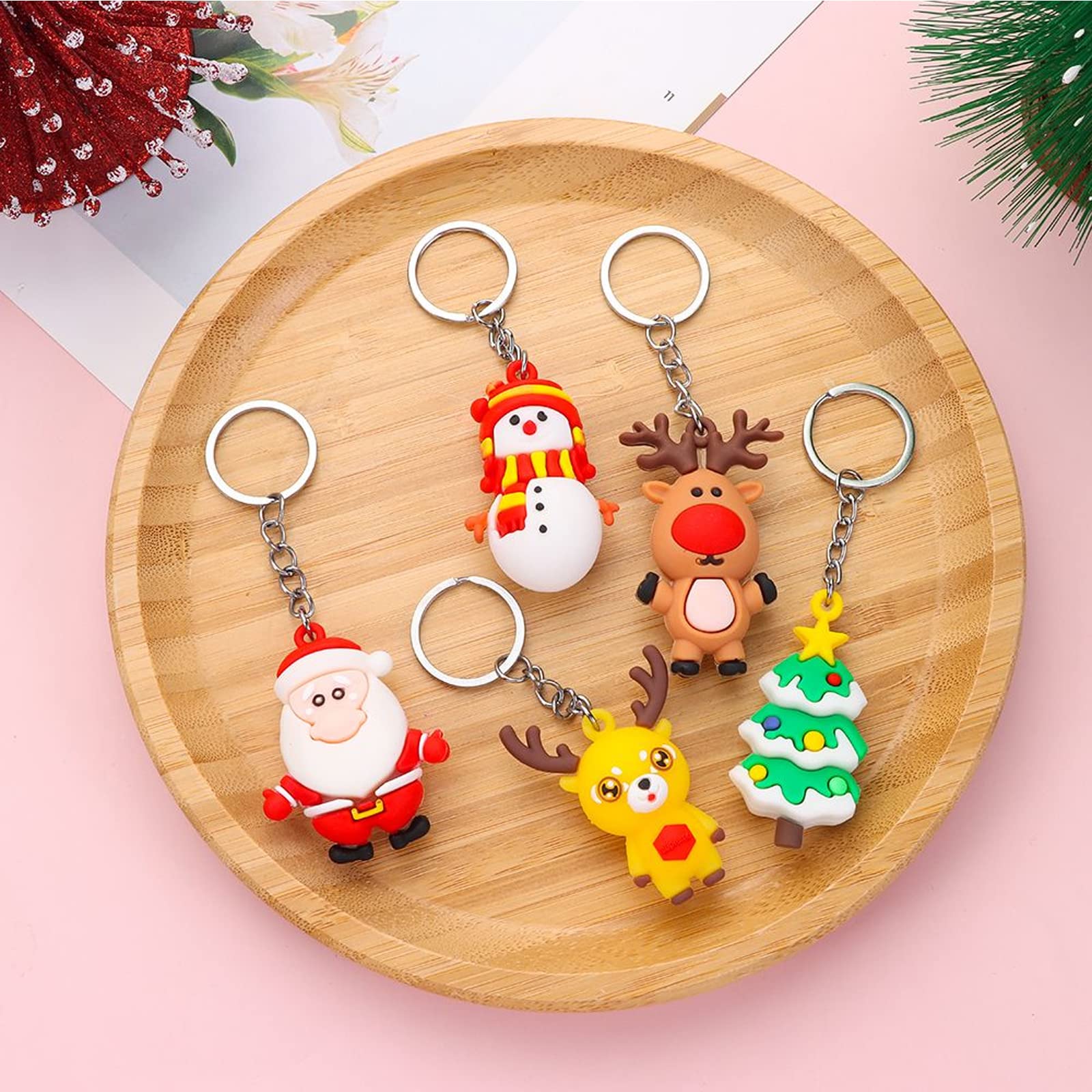 2個セットクリスマス飾り キーホルダー 8種類 クリスマス