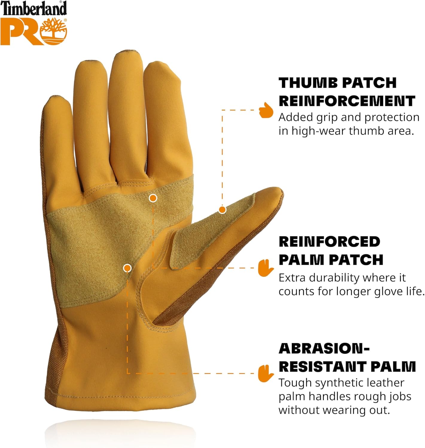 Timberland PRO Unisex Ranch Gloves – Reinforced, Washable, Abrasion Resistant