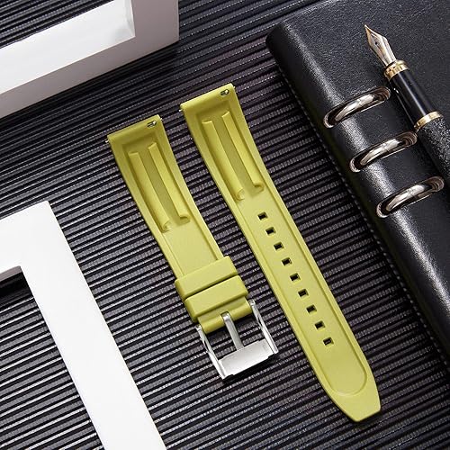 Miniatura 3 de BINLUN Correas de reloj de silicona de liberación rápida, correas de reloj de goma de repuesto de 0.709 in, 0.748 in, 0.787 in, 0.827 in, 0.866 in,