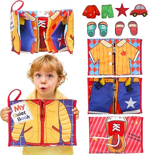 Tablero Montessori para niños pequeños, juguetes educativos, actividades de aprendizaje, libros ocupados, regalos para niños de 1, 2, 3, 4 años,