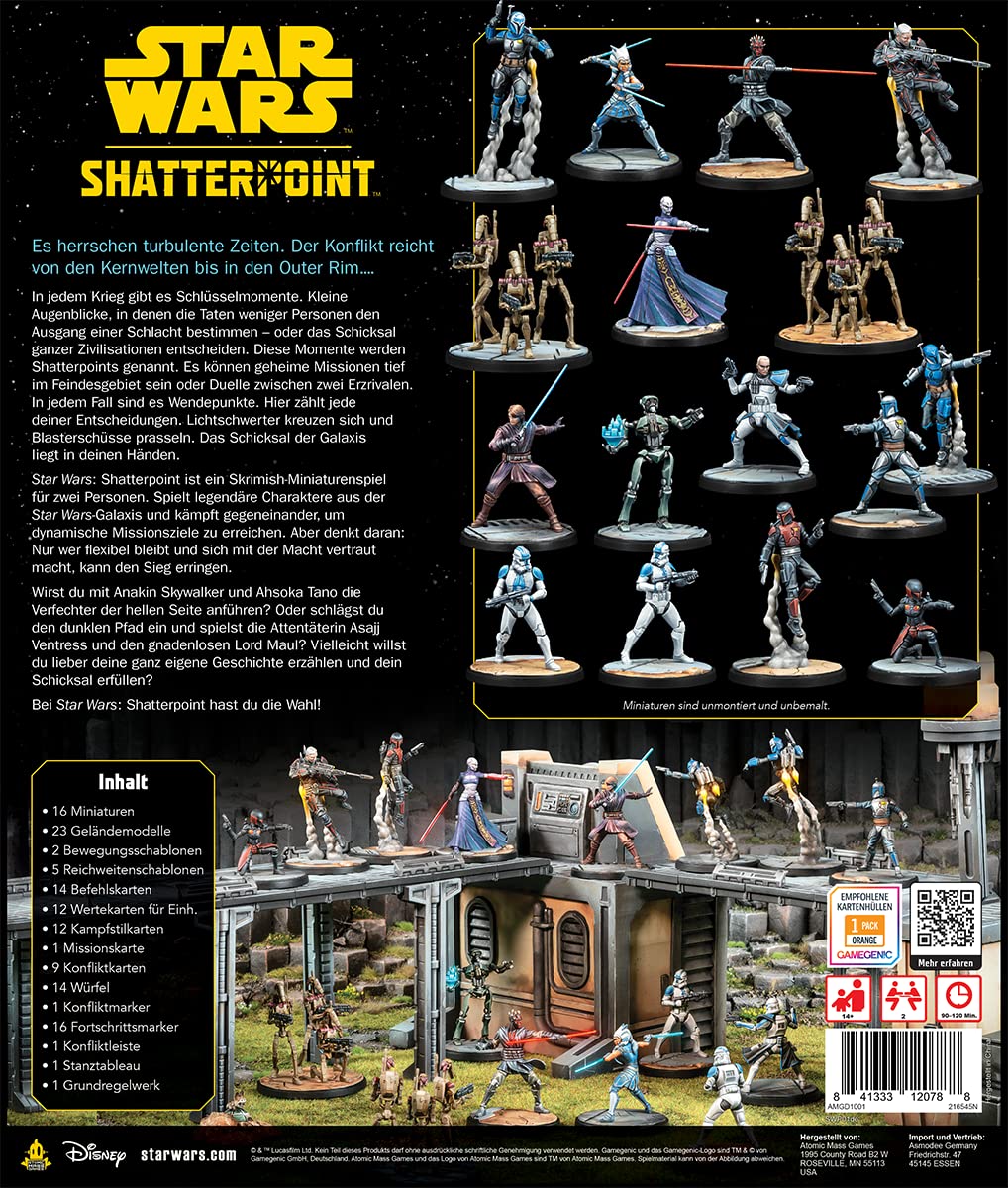 Asmodee, Star Wars: Shatterpoint, Grundspiel, Tabletop, Deutsch