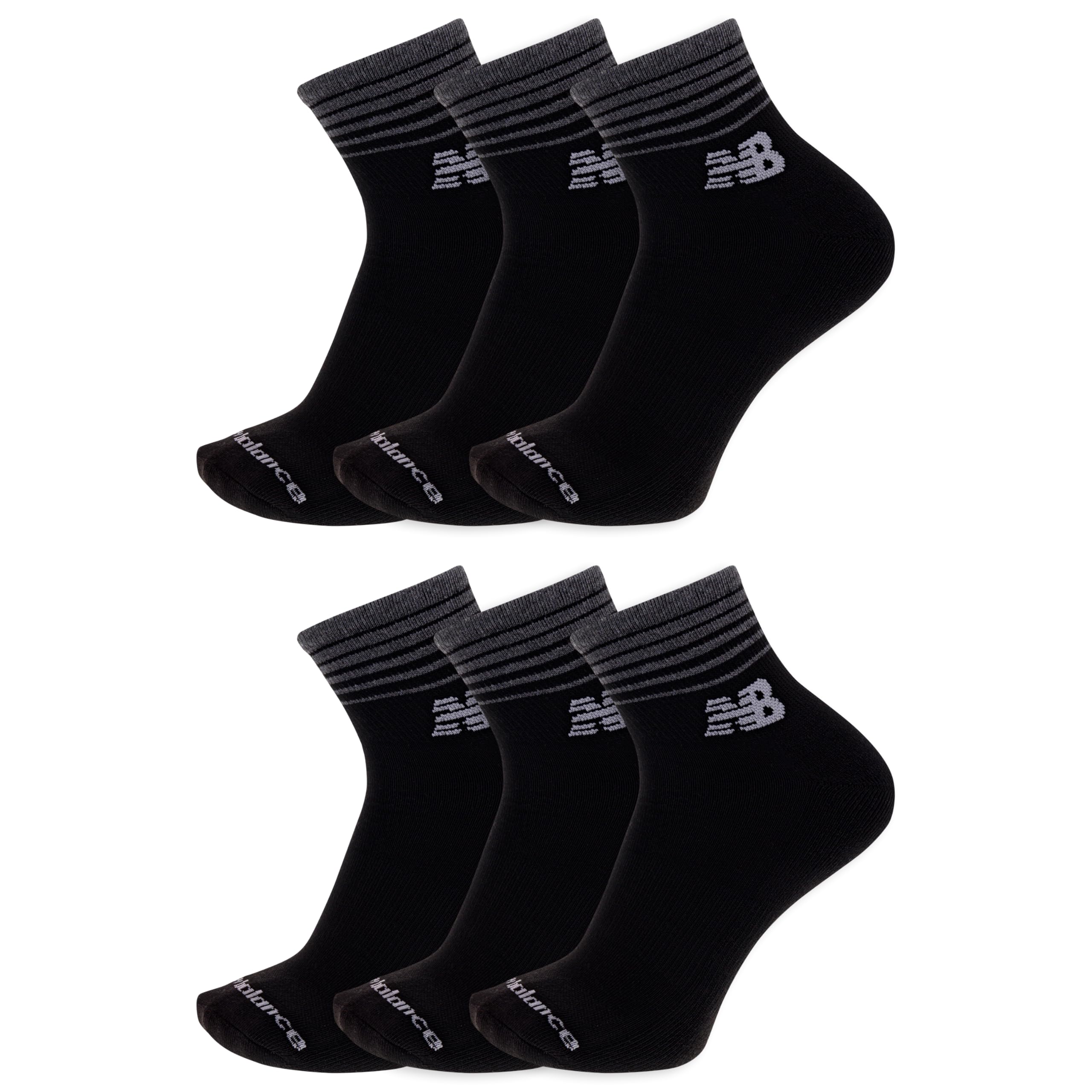 New Balance Unisex Adult Performance Cushioned Ankle Socks 6-Pairs