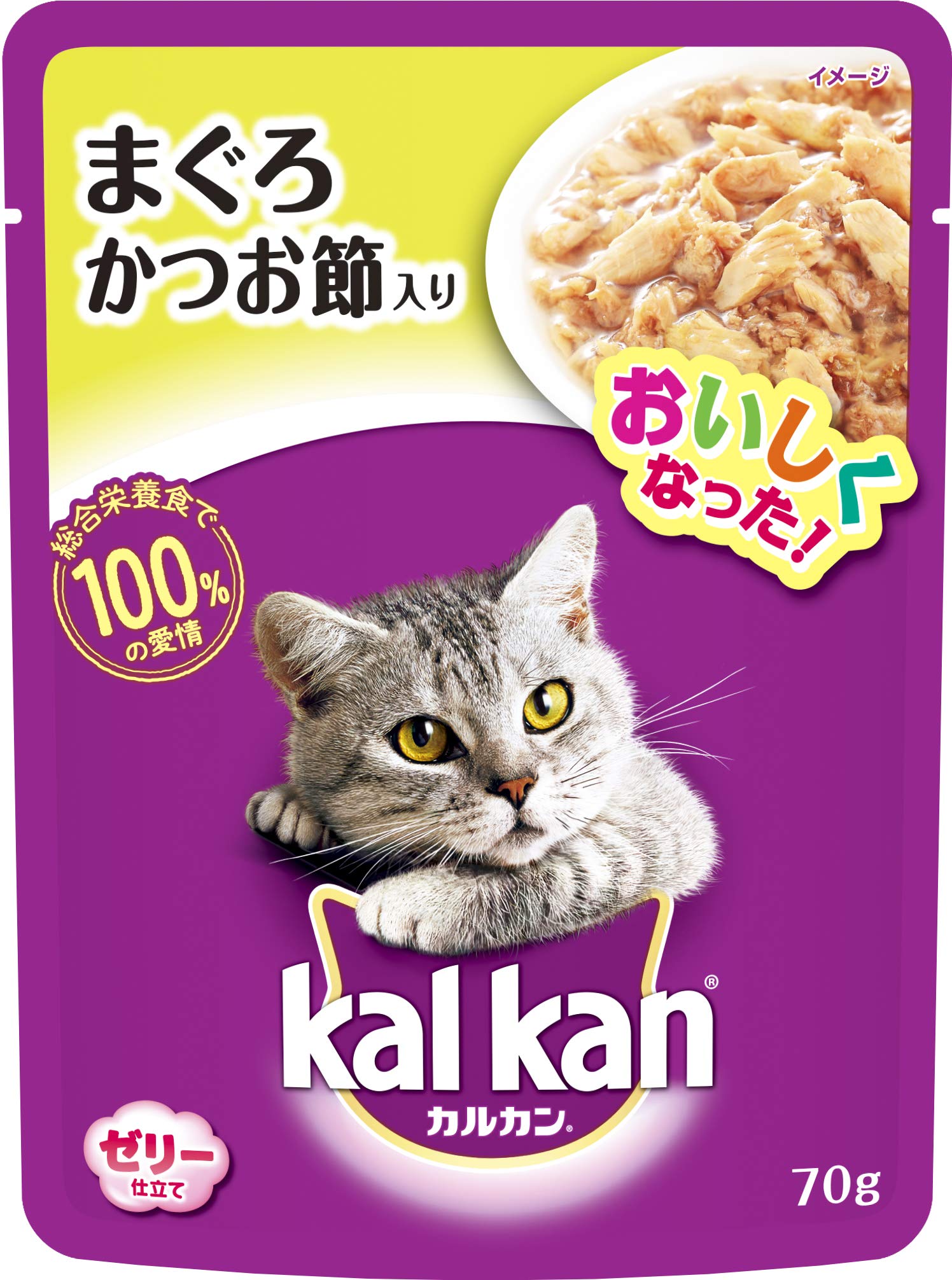 Amazon.co.jp: カルカン パウチ 1歳から 70g×16袋 まぐろ かつお節入り