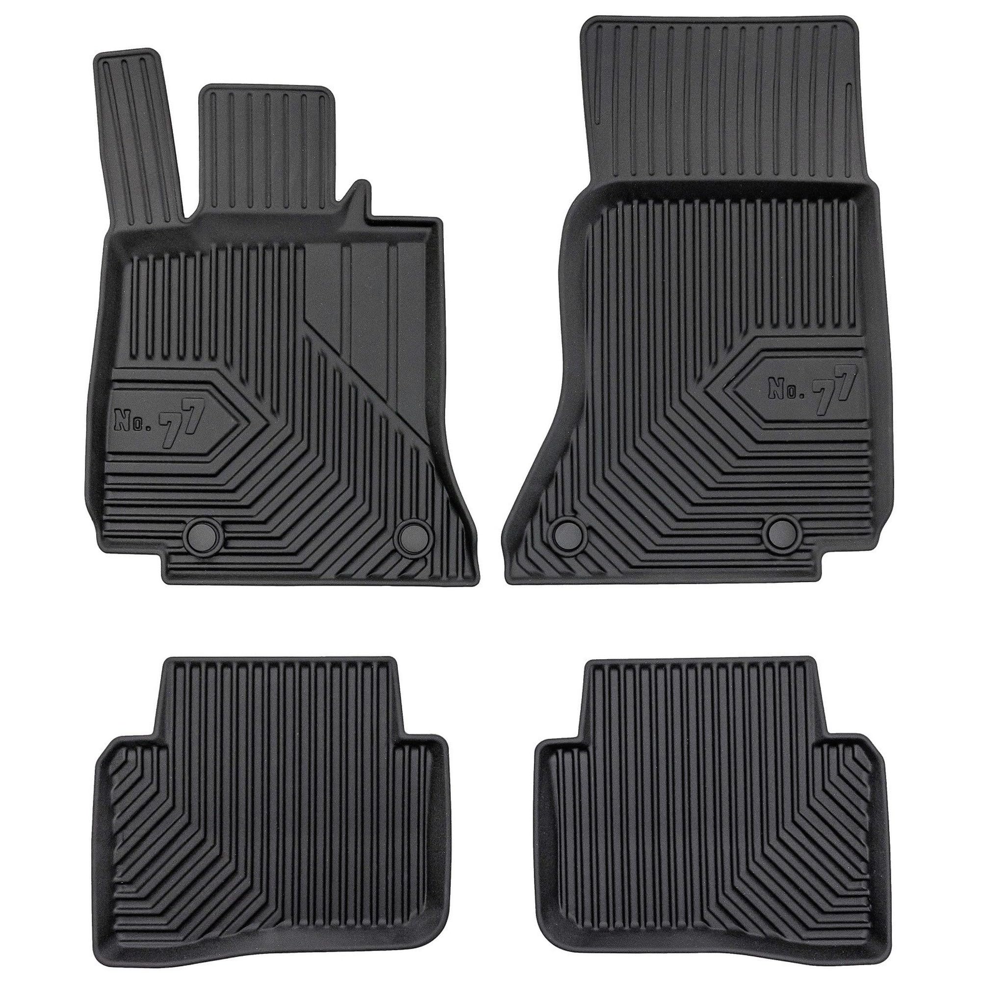 kfz-premiumteile24 Tappetini in gomma premium compatibili con classe C berlina W206 modello T S206 + All Terrain dal 06/2021, tappetini auto in gomma per tutte le stagioni 100% su misura