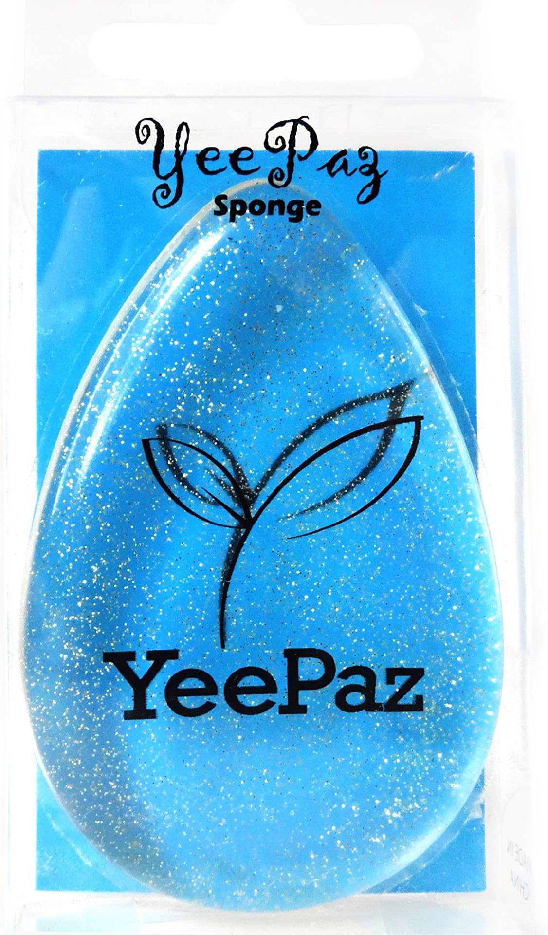 Silicone Makeup Sponge by YeePaz - Washable, Reusable, Multi-Use Makeup Applicator - Sparkling Tear Shape for Quick and Precise Application of Foundation/Blusher/Base/BB Cream/Flawless